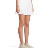 Women's 16" High Waist Solid Golf Skort with Pleats, Moisture-Wicking Stretch Fabric, Truesculpt Slimming Technology