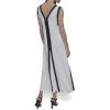 51d73T9sAML.jpg Women's Sleeveless V-Neck Two Toned Flowy Maxi Dress