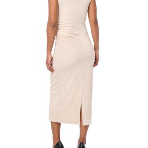 Women's Sleeveless Gathered Waist Dress