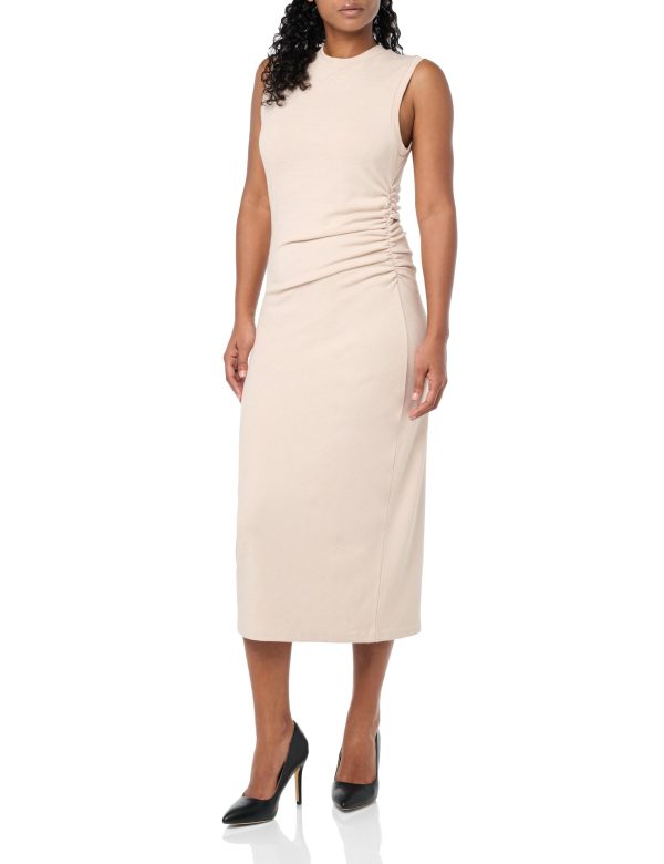61k5CMyNfL.jpg Women's Sleeveless Gathered Waist Dress