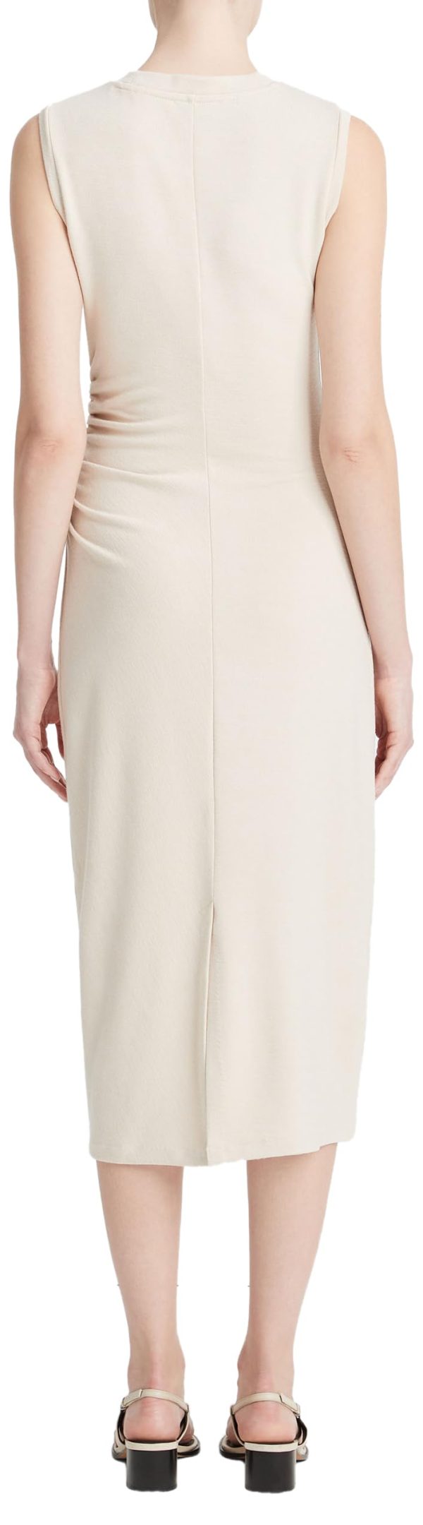 61nVg2HFzSL.jpg Women's Sleeveless Gathered Waist Dress