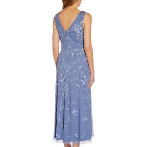 Women's Beaded Ankle Length Dress