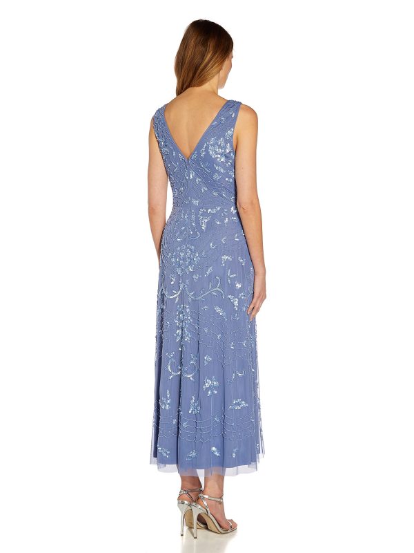 Women's Beaded Ankle Length Dress