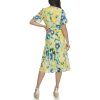 Women's Flutter Sleeve V-Neck Dress