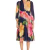 Long Sleeve Chiffon Empire Waist Semi Formal Wedding Guest Dresses for Women