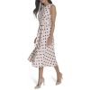 Women's Aline Tie Belt Sleeveless Midi Dress