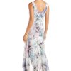 Elegant High Low Ruffle Floral Print Chiffon Dress W/ 3/4 Sleeve Sheer Coordinating Bolero