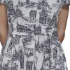 Women's Short Sleeve V-Neck Faux Wrap Midi Dress
