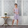 Women's Midi Scoop Neck Shift Dress with Jacket (Petite and Regular)