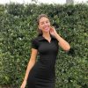 Women's Mini Dresses Sexy Ribbed Short Sleeve Tummy Control Bodycon Mini Dress