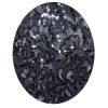 Women's Long Mother of The Bride Sequin Dress with Cold Shoulder Flutter Sleeves (Petite and Regular Sizes)